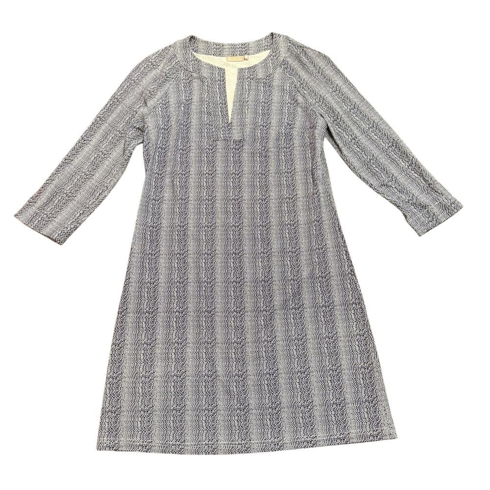 Ellie Kai Womens NEW Navy & White Print Jersey Stretch Dress, Size XS